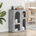 vidaXL Bufet Betonowy szary 59 x 35 x 80.5 cm Materiał drewnopochodny