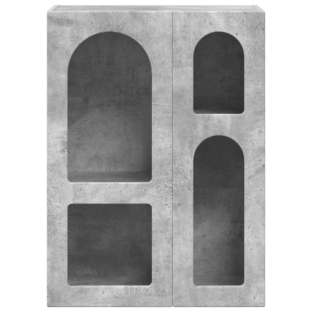 vidaXL Bufet Betonowy szary 59 x 35 x 80.5 cm Materiał drewnopochodny