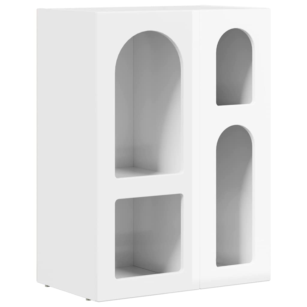 vidaXL Bufet Wysoki połysk biały 59 x 35 x 80.5 cm