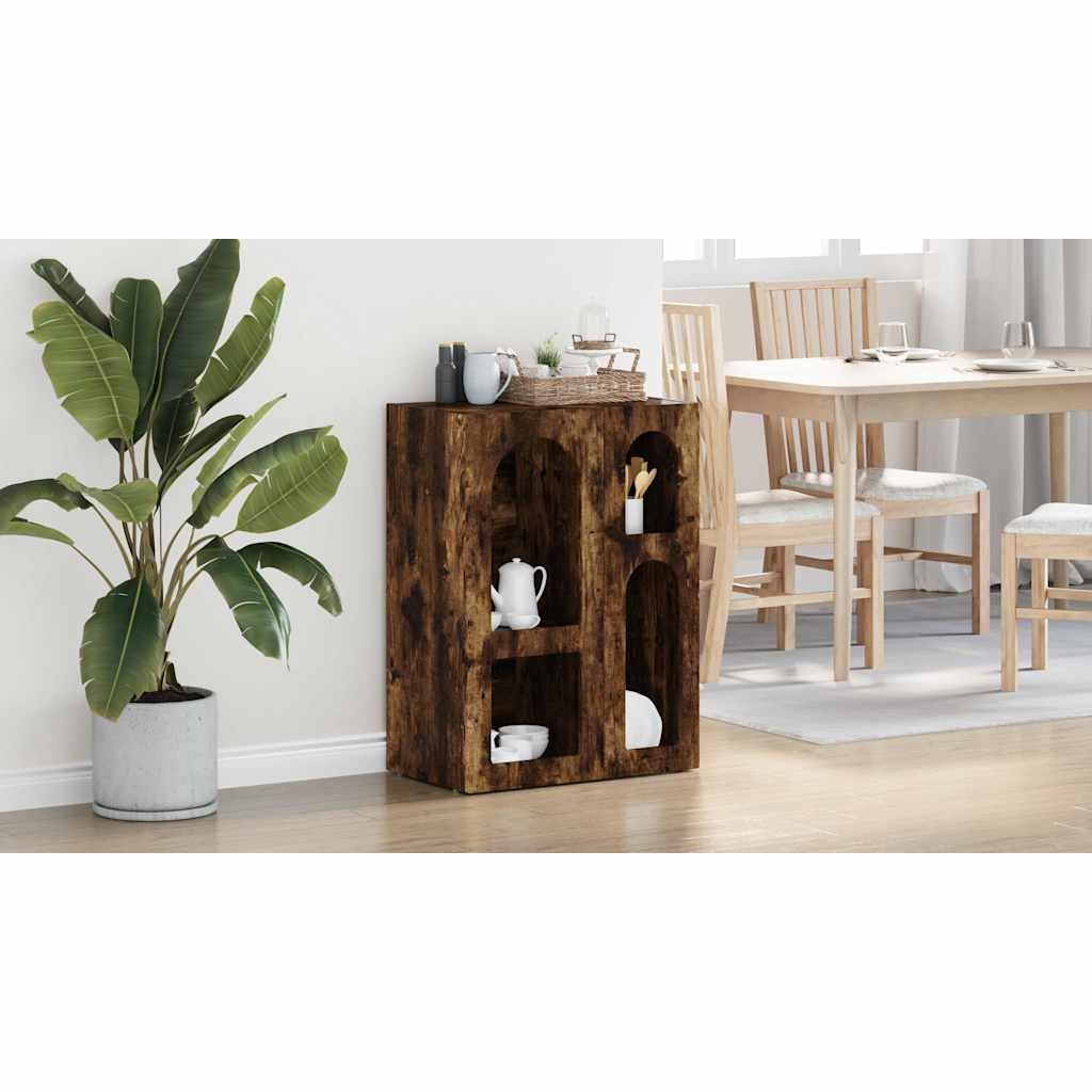 vidaXL Bufet ELST Dąb wędzony 59 x 35 x 80.5 cm Drewno inżynieryjne