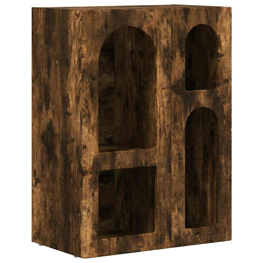 vidaXL Bufet Dąb wędzony 59 x 35 x 80.5 cm Materiał drewnopochodny