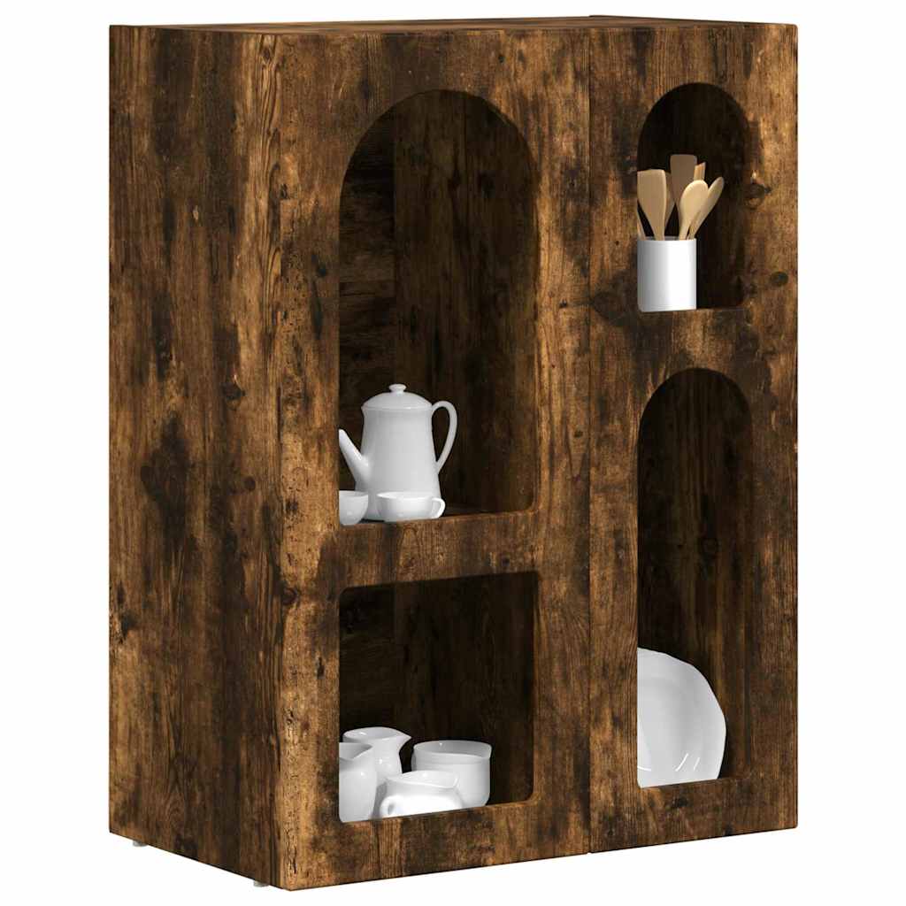 vidaXL Bufet Dąb wędzony 59 x 35 x 80.5 cm Materiał drewnopochodny
