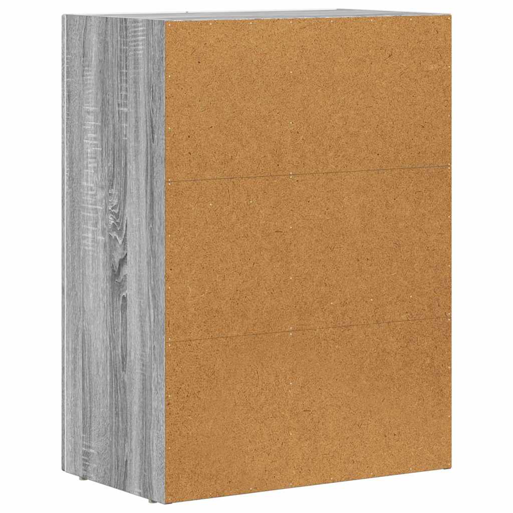vidaXL Bufet Szary Sonoma 59 x 35 x 80.5 cm Materiał drewnopochodny
