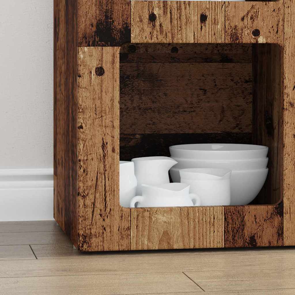 vidaXL Bufet Stare drewno 59 x 35 x 80.5 cm Materiał drewnopochodny