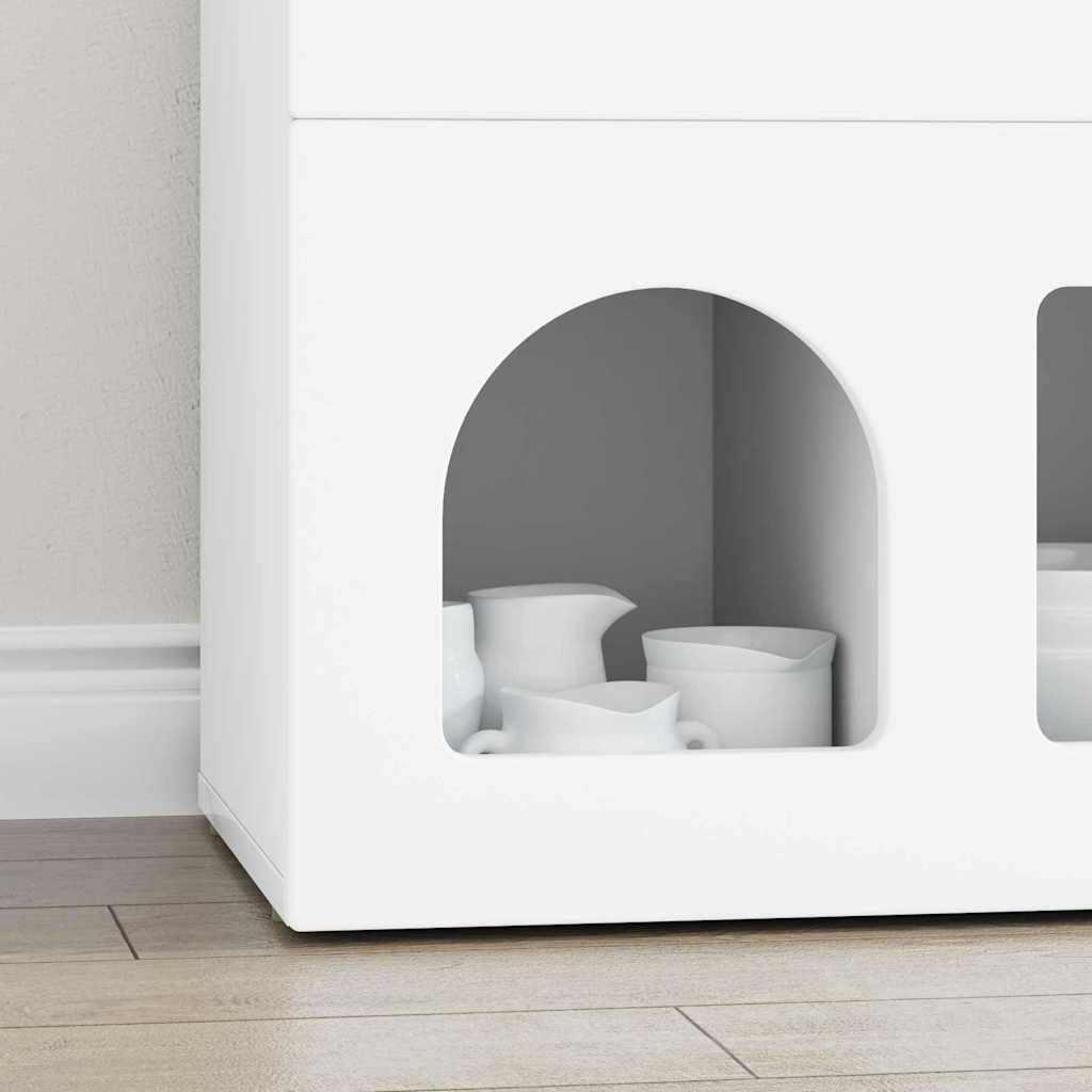 vidaXL Bufet Biały 80,5 x 35 x 59 cm Materiał drewnopochodny