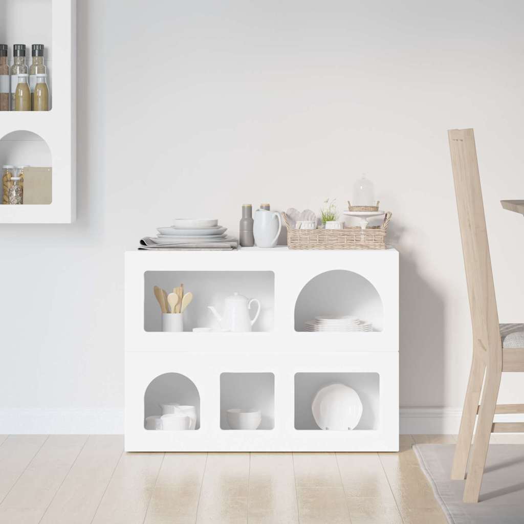 vidaXL Bufet Biały 80,5 x 35 x 59 cm Materiał drewnopochodny