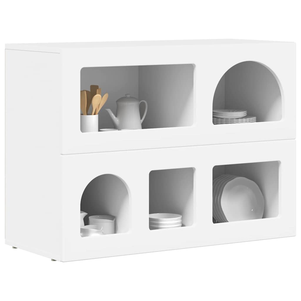 vidaXL Bufet Biały 80,5 x 35 x 59 cm Materiał drewnopochodny