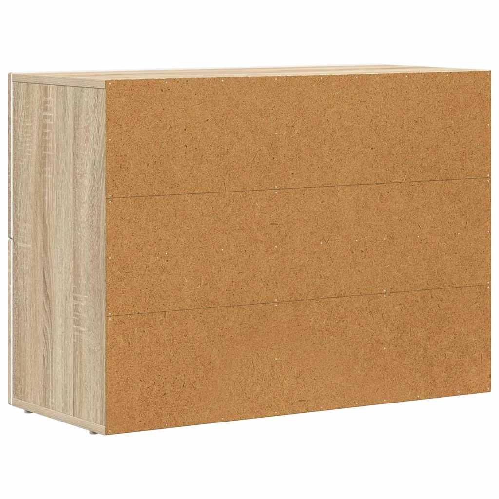 vidaXL Bufet Dąb Sonoma 80,5 x 35 x 59 cm Materiał drewnopochodny