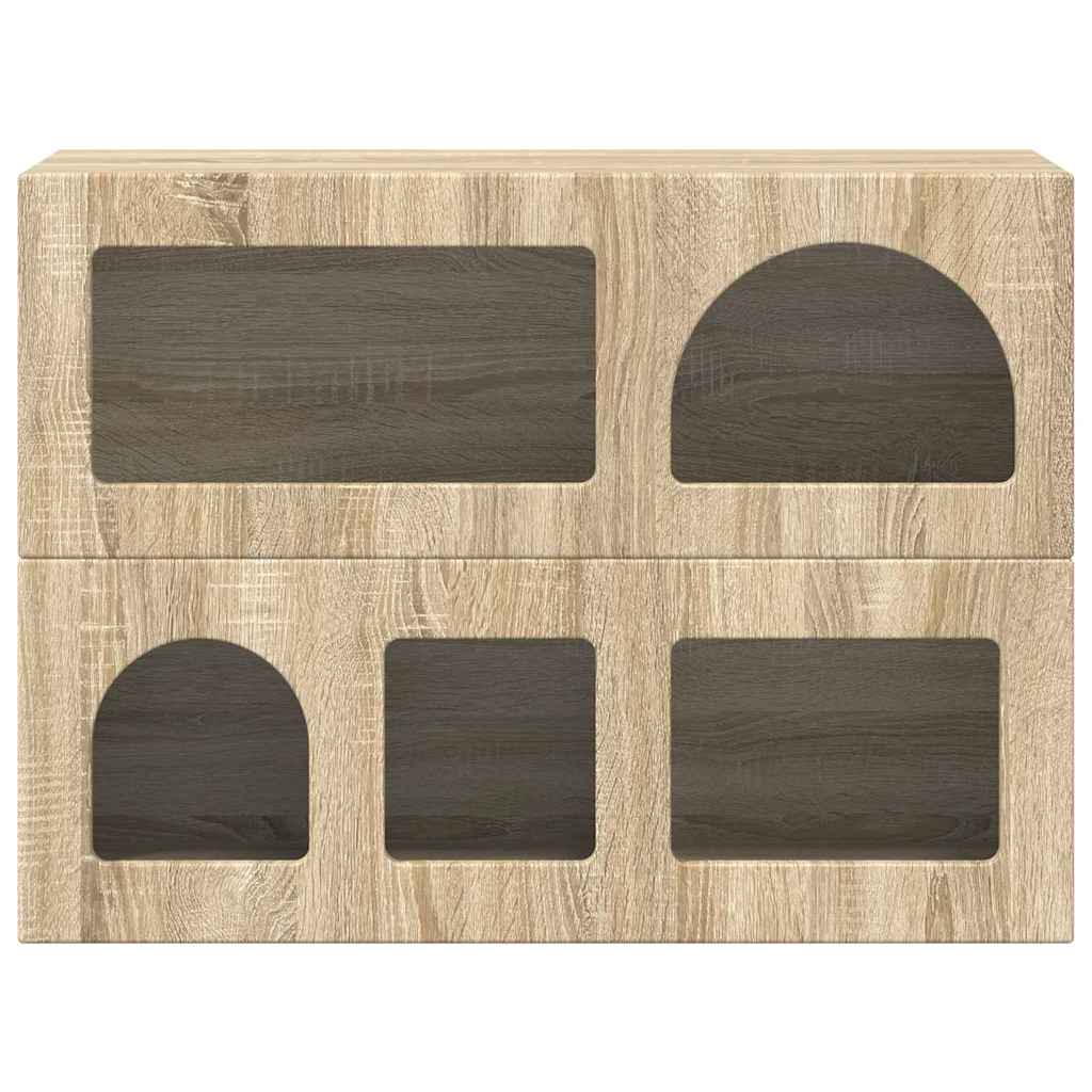 vidaXL Bufet Dąb Sonoma 80,5 x 35 x 59 cm Materiał drewnopochodny