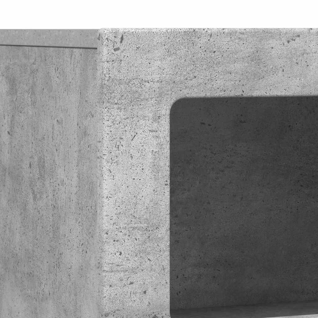 vidaXL Bufet Betonowy szary 80,5 x 35 x 59 cm Materiał drewnopochodny