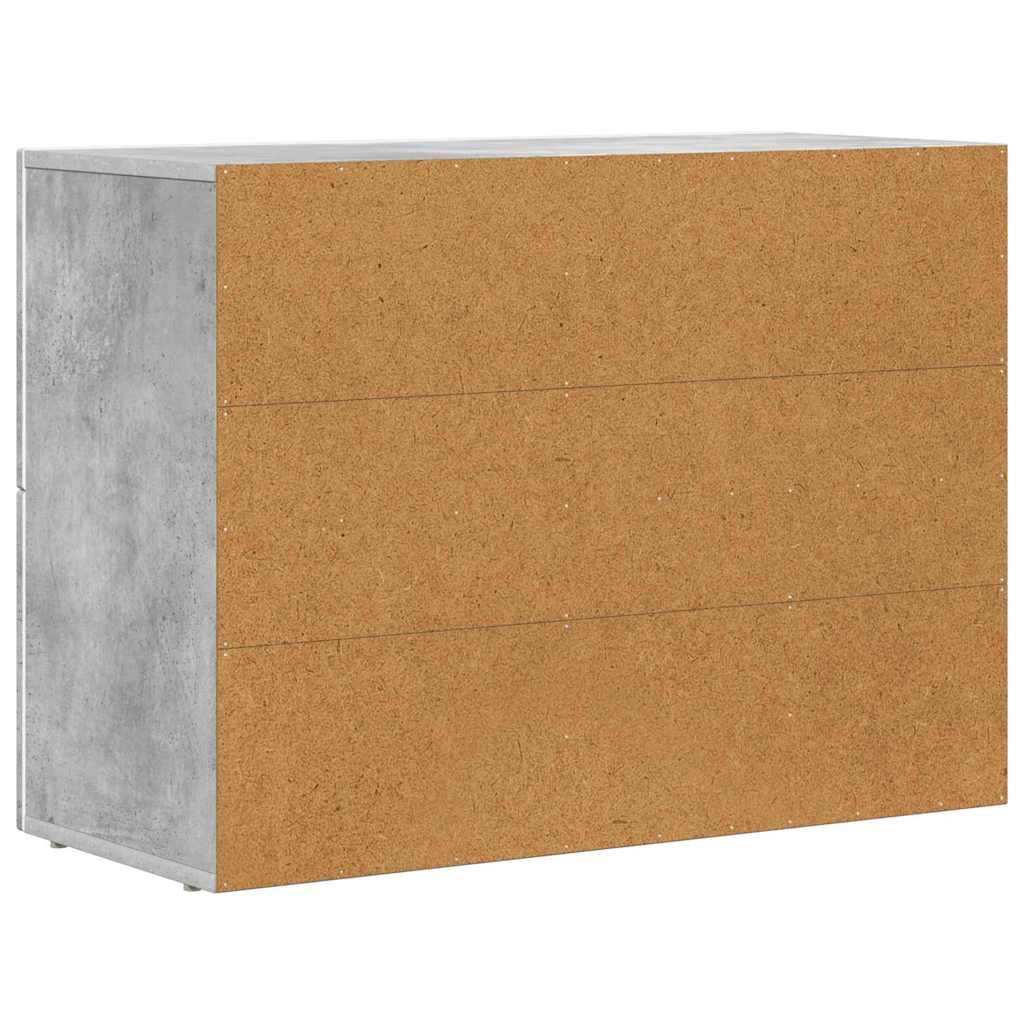vidaXL Bufet Betonowy szary 80,5 x 35 x 59 cm Materiał drewnopochodny