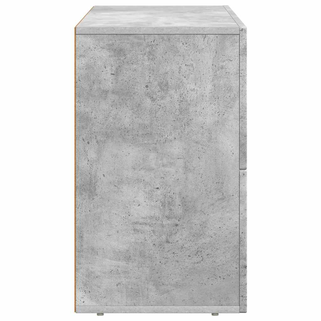 vidaXL Bufet Betonowy szary 80,5 x 35 x 59 cm Materiał drewnopochodny