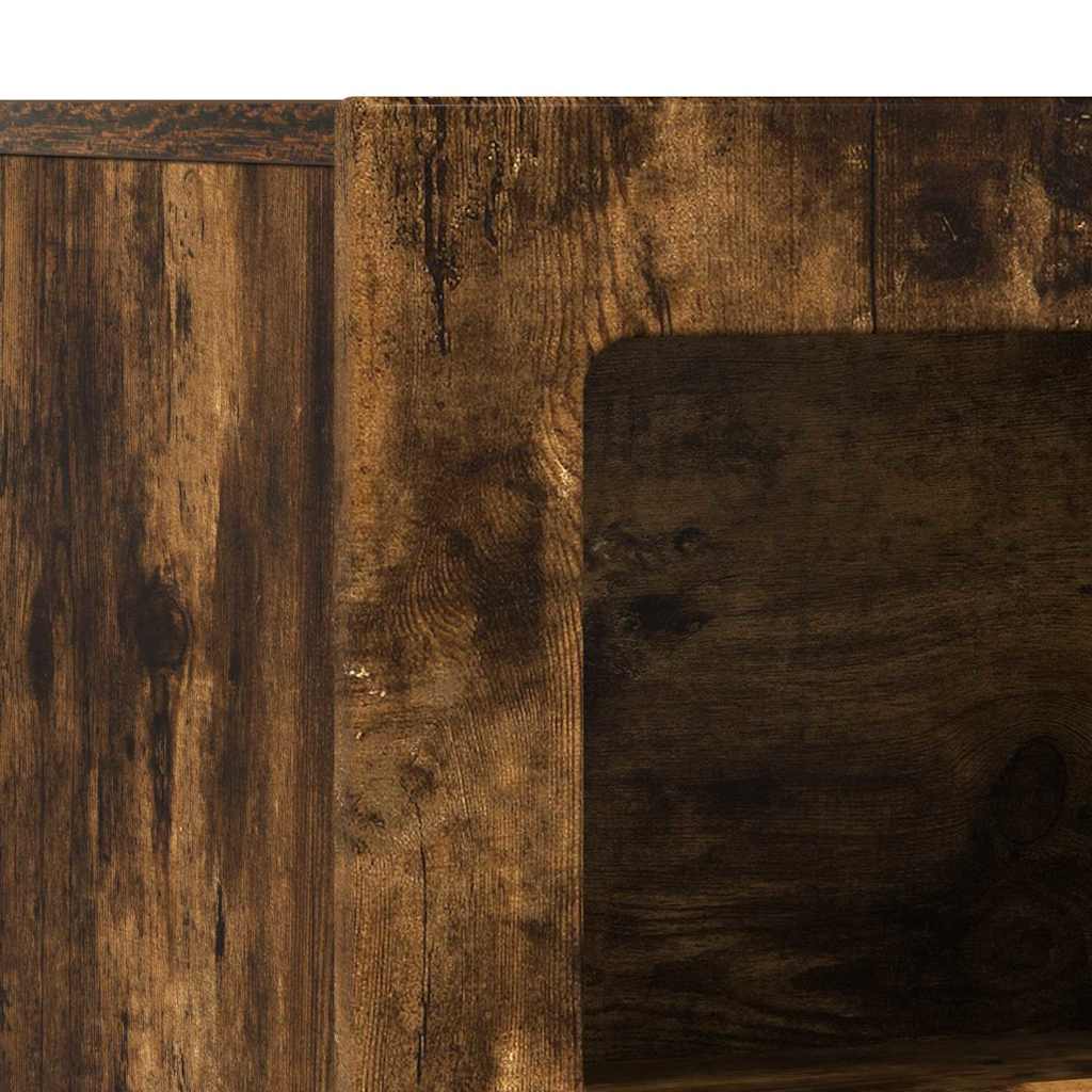 vidaXL Bufet Dąb wędzony 80,5 x 35 x 59 cm Materiał drewnopochodny