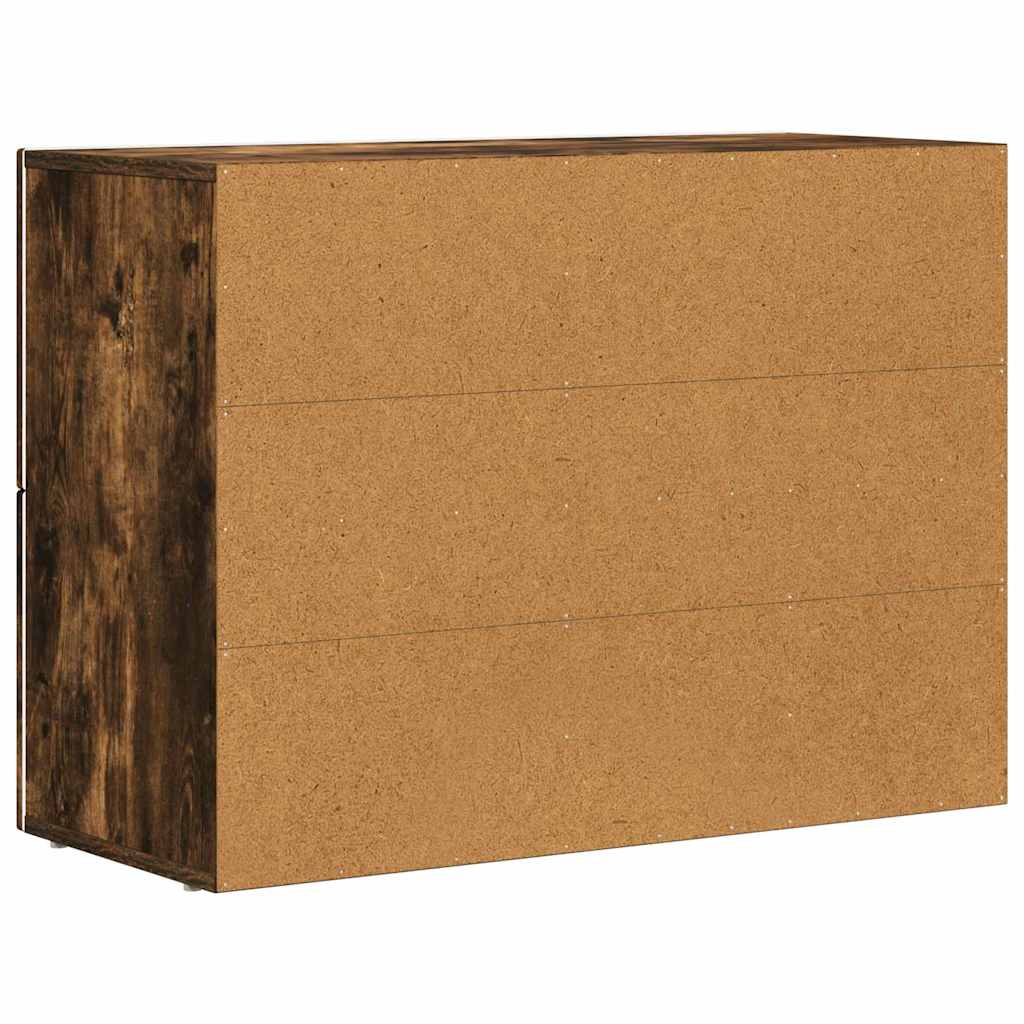 vidaXL Bufet Dąb wędzony 80,5 x 35 x 59 cm Materiał drewnopochodny