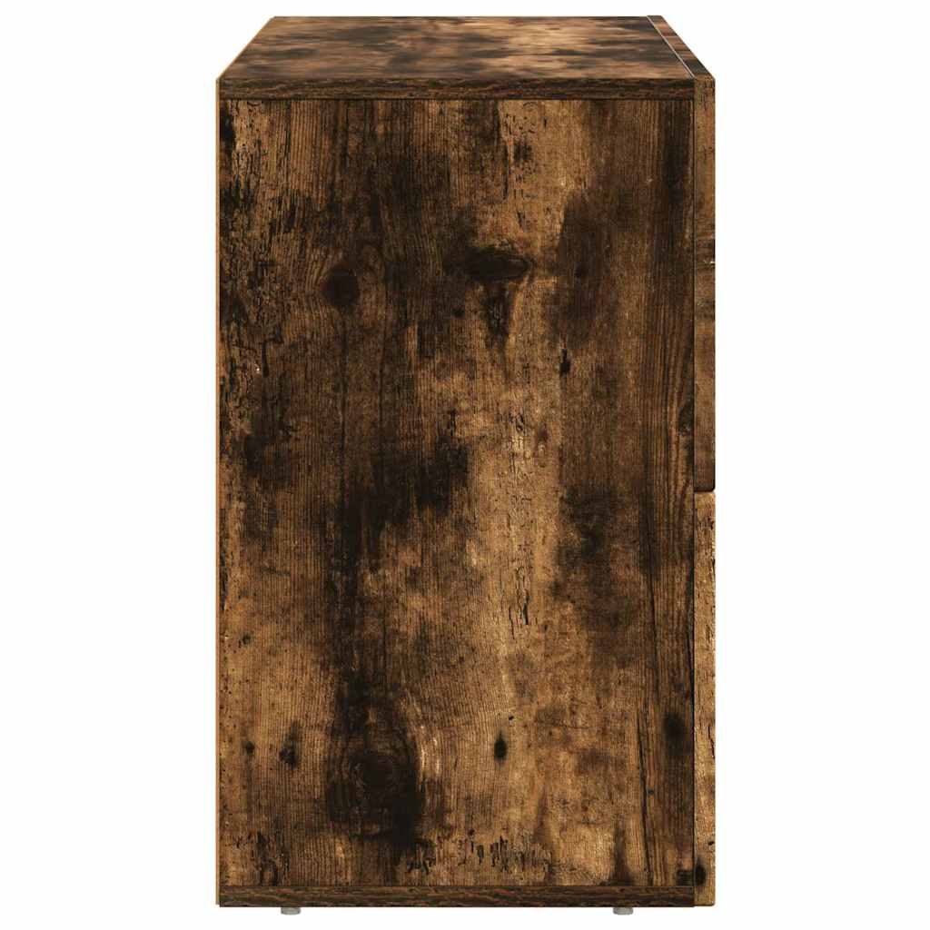 vidaXL Bufet Dąb wędzony 80,5 x 35 x 59 cm Materiał drewnopochodny