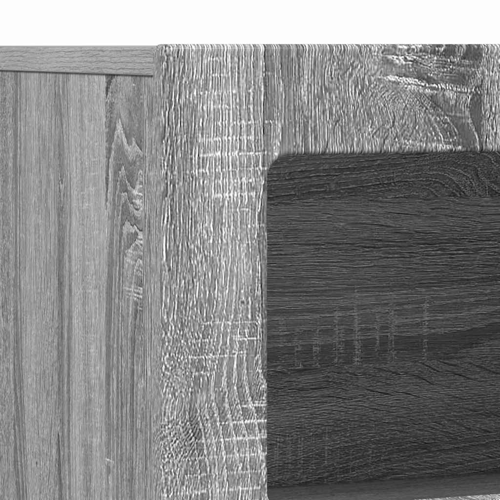 vidaXL Bufet Szary Sonoma 80,5 x 35 x 59 cm Materiał drewnopochodny