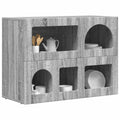 vidaXL Bufet ELST Szary Sonoma 80,5 x 35 x 59 cm Drewno inżynieryjne