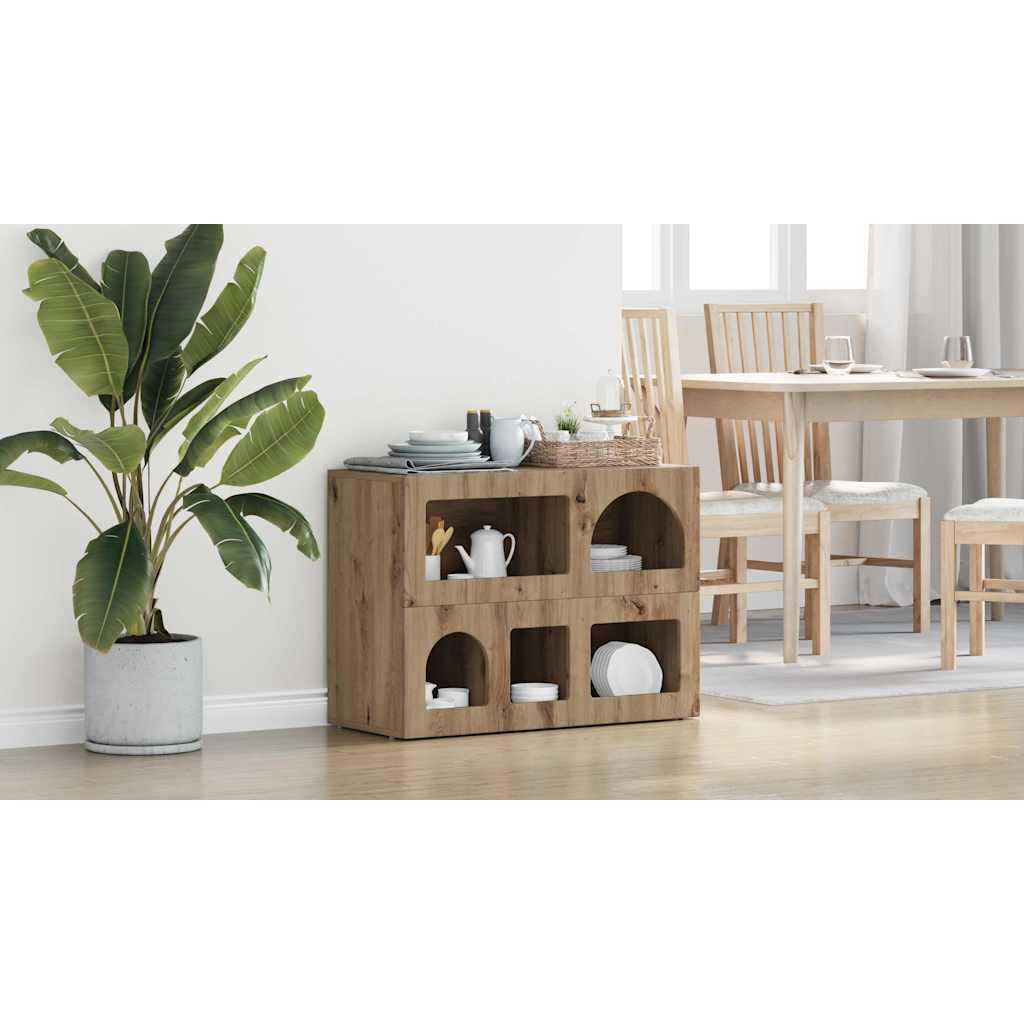 vidaXL Bufet ELST Dąb rzemieślniczy 80,5 x 35 x 59 cm