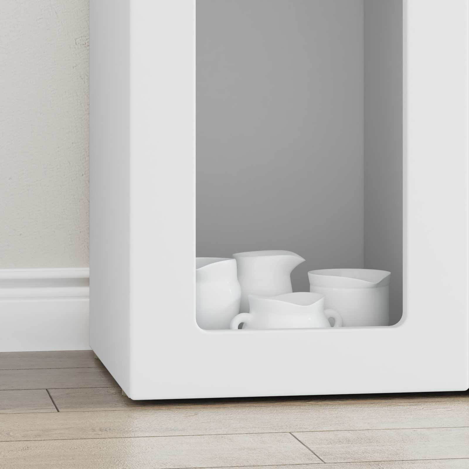 vidaXL Bufet Biały 59 x 35 x 100,5 cm Materiał drewnopochodny