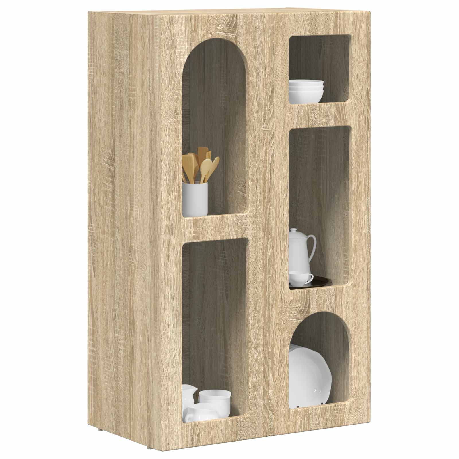 vidaXL Bufet Dąb Sonoma 59 x 35 x 100,5 cm Materiał drewnopochodny