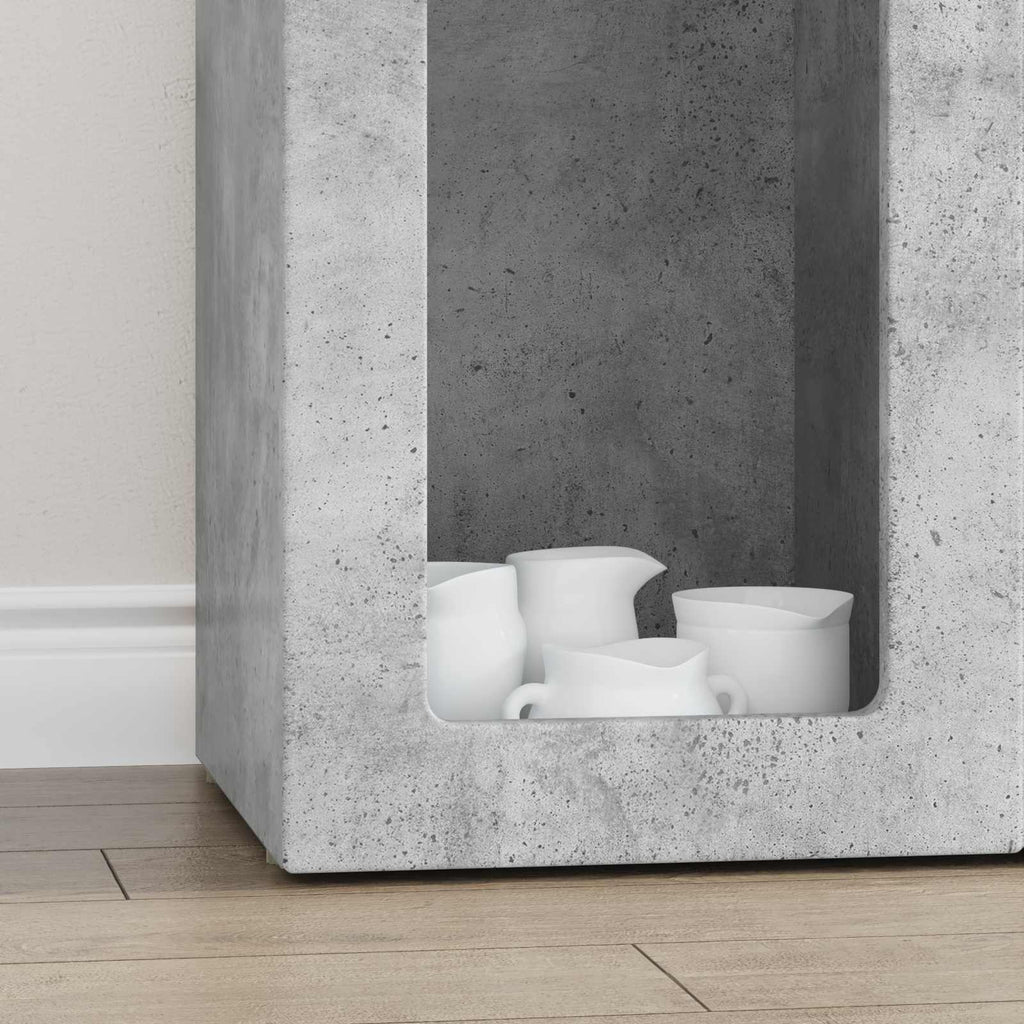 vidaXL Bufet Betonowy szary 59 x 35 x 100,5 cm Materiał drewnopochodny