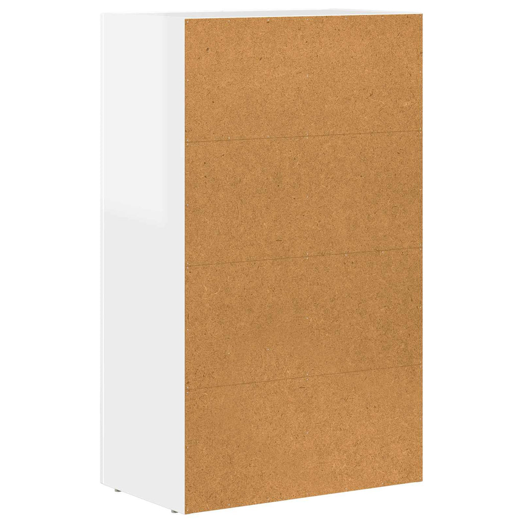vidaXL Bufet Wysoki połysk biały 59 x 35 x 100,5 cm