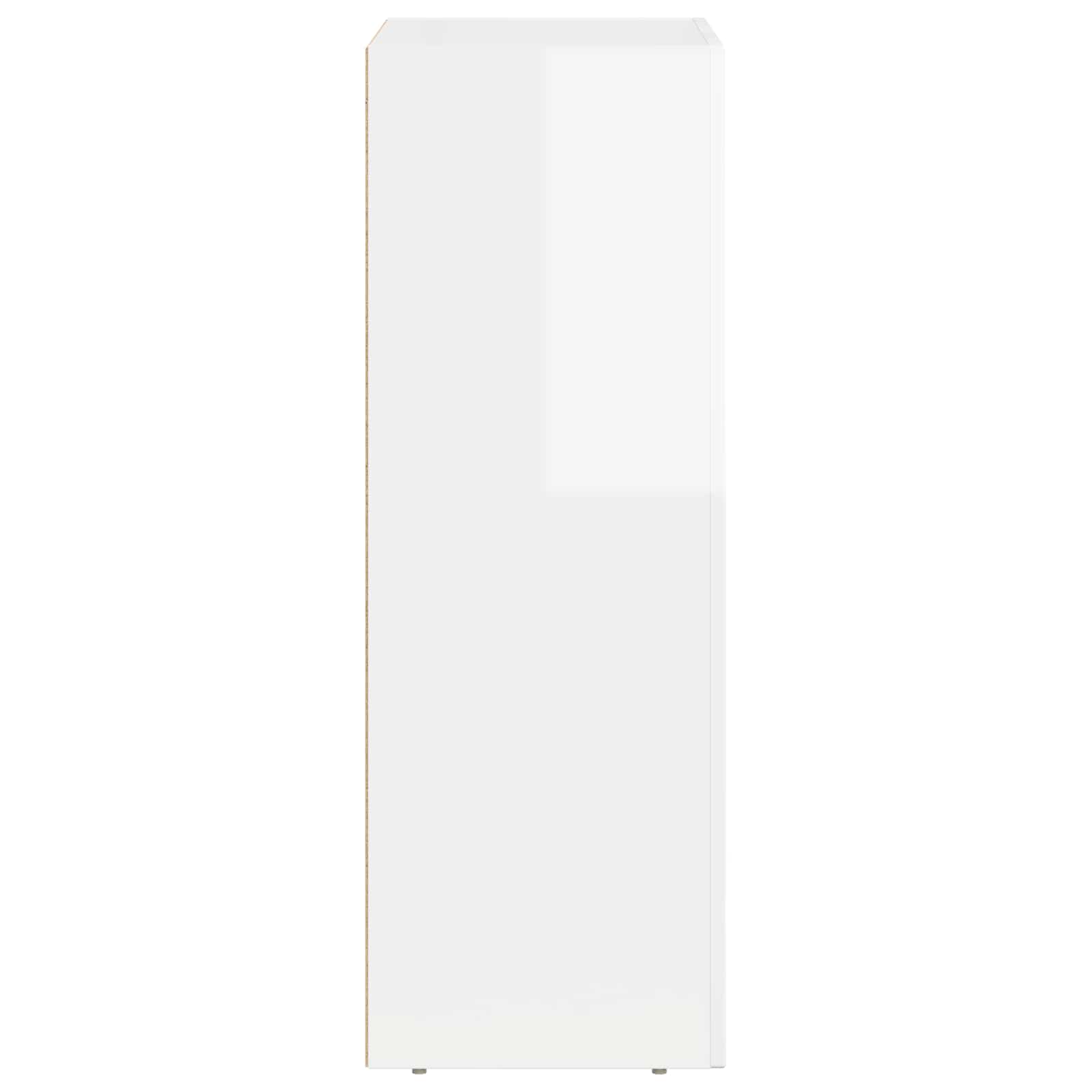 vidaXL Bufet Wysoki połysk biały 59 x 35 x 100,5 cm
