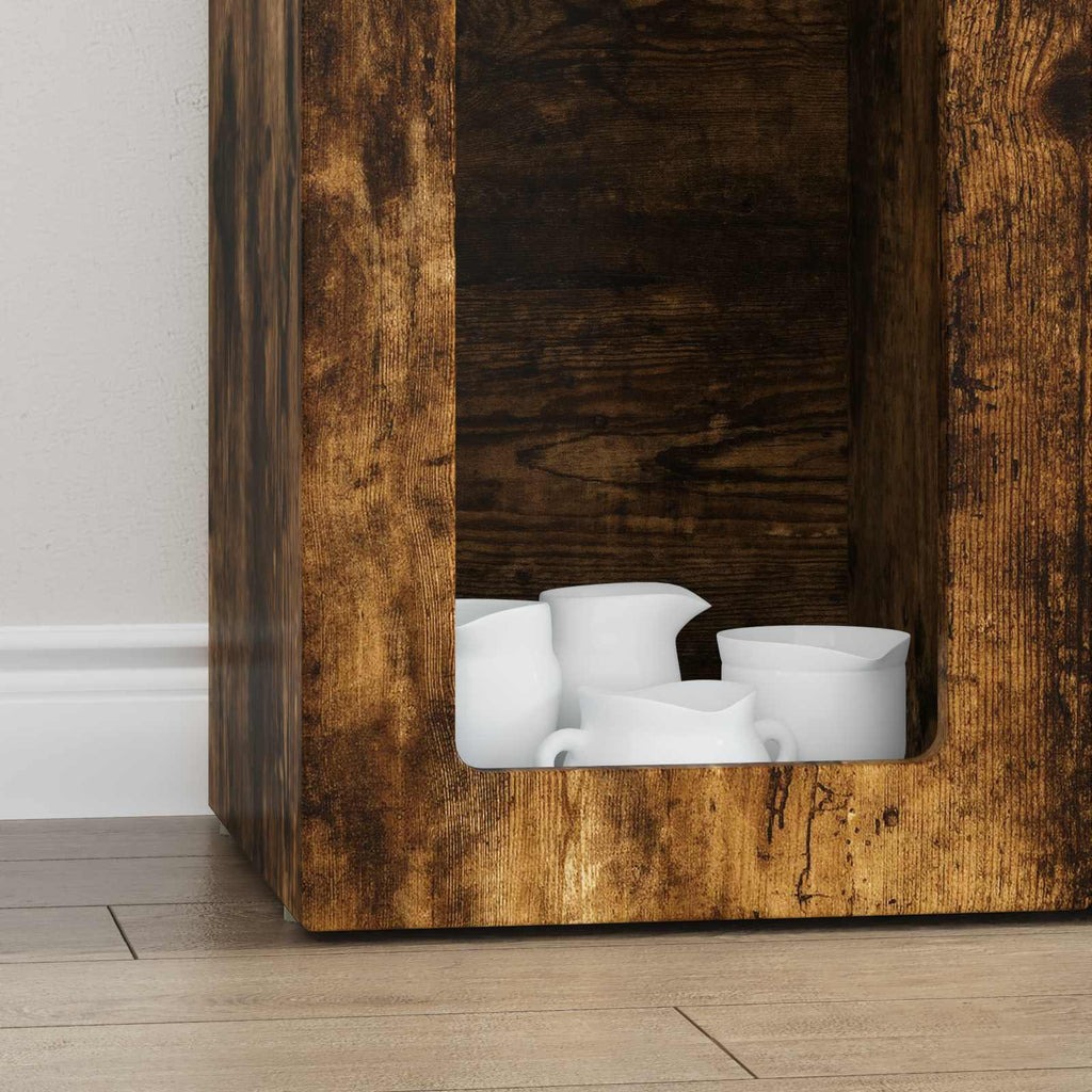 vidaXL Bufet Dąb wędzony 59 x 35 x 100,5 cm Materiał drewnopochodny