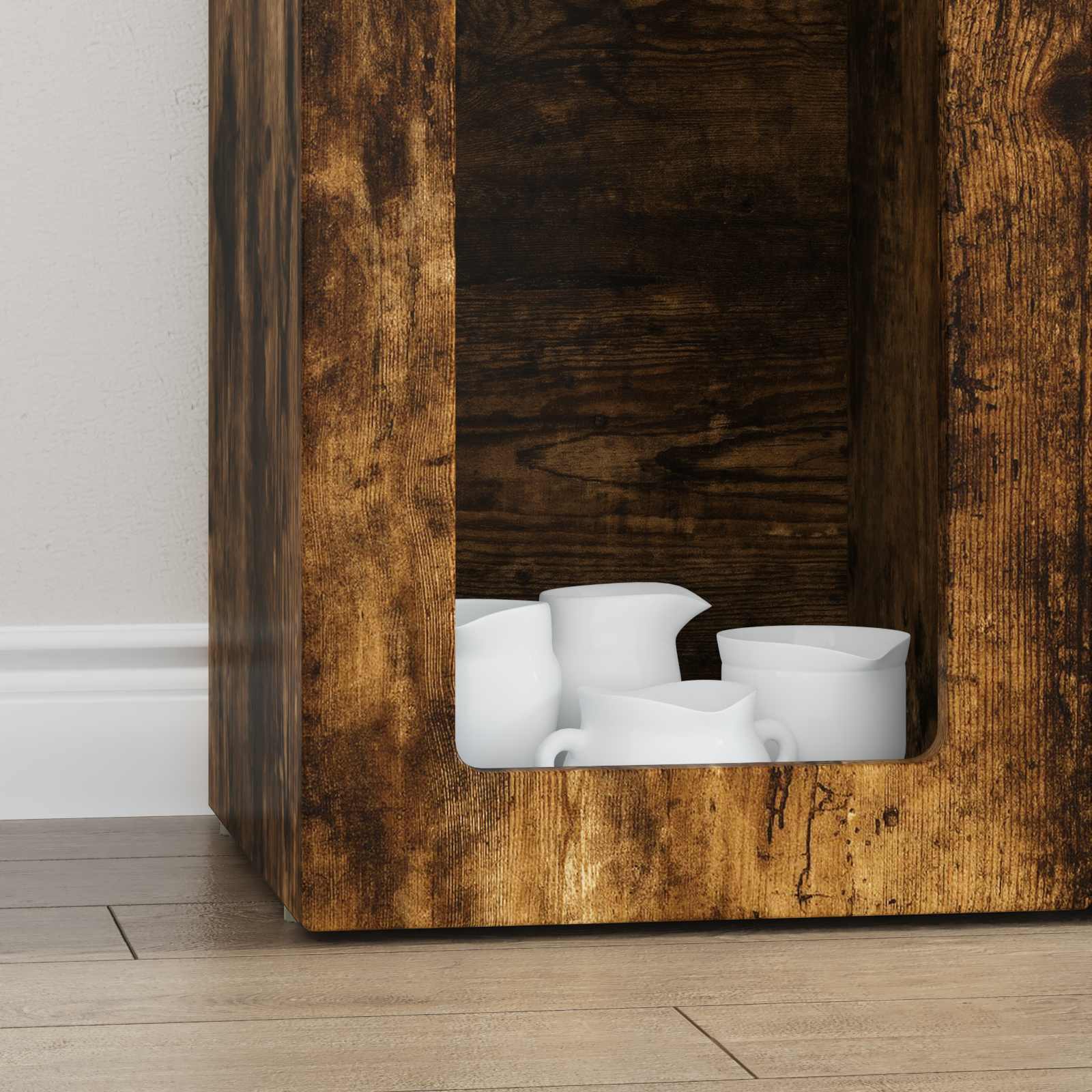 vidaXL Bufet Dąb wędzony 59 x 35 x 100,5 cm Materiał drewnopochodny