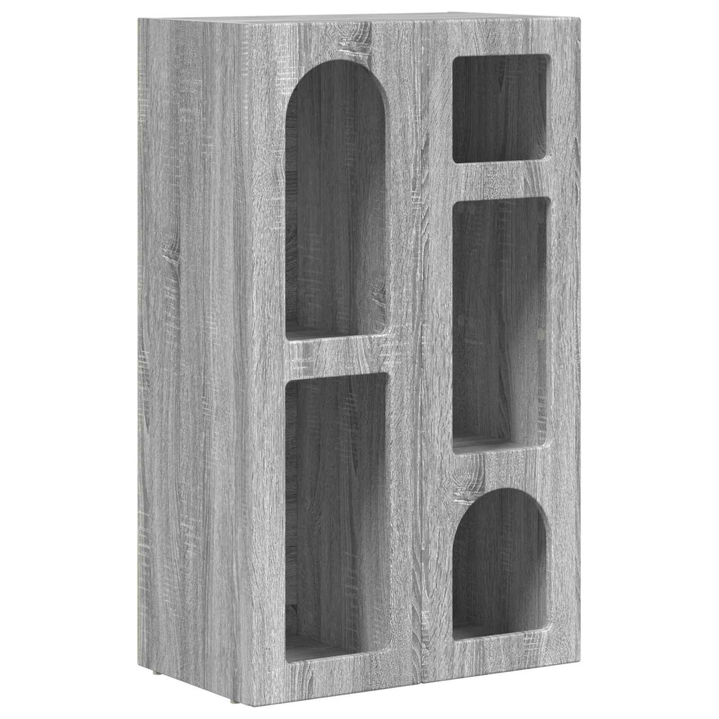 vidaXL Bufet Szary Sonoma 59 x 35 x 100,5 cm Materiał drewnopochodny