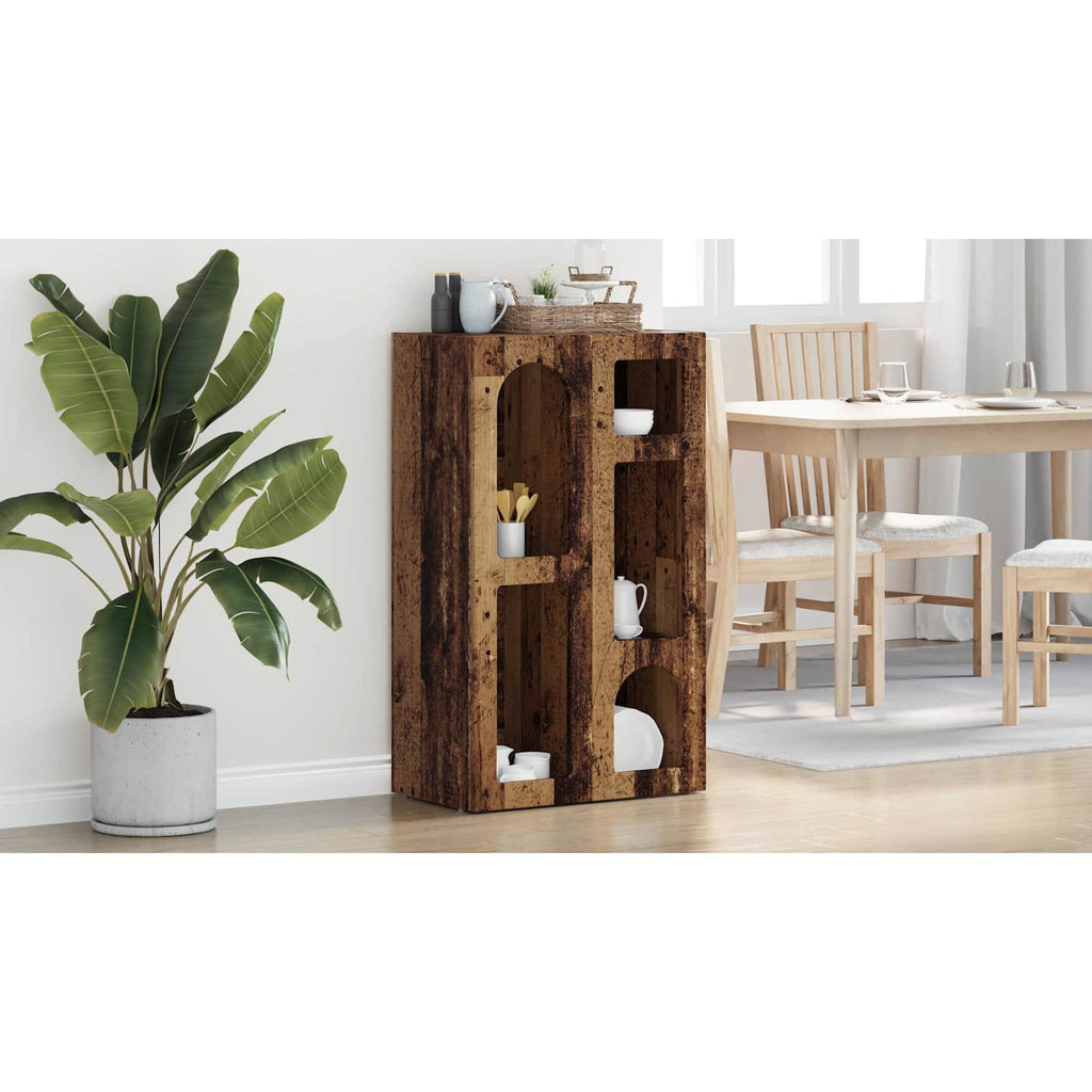 vidaXL Bufet ELST Stare drewno 59 x 35 x 100,5 cm Drewno inżynieryjne