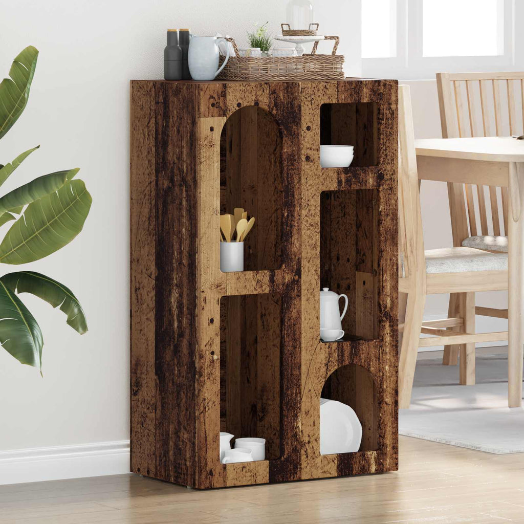 vidaXL Bufet Stare drewno 59 x 35 x 100,5 cm Materiał drewnopochodny