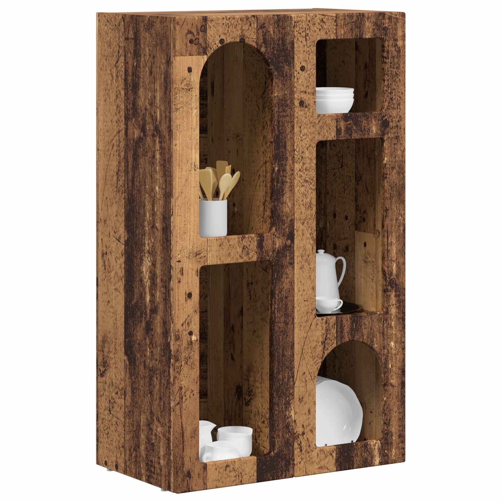 vidaXL Bufet Stare drewno 59 x 35 x 100,5 cm Materiał drewnopochodny