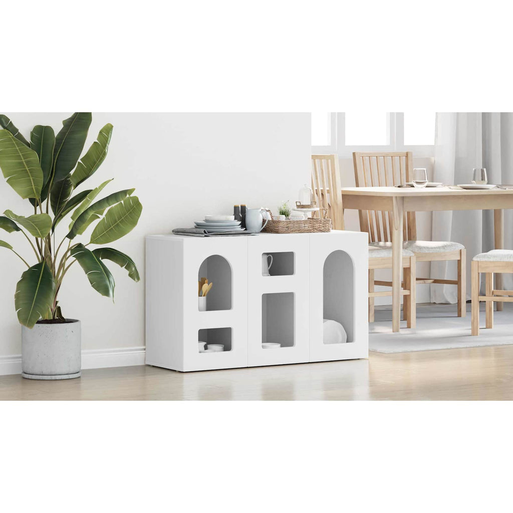 vidaXL Bufet ELST Biały 100 x 35 x 59 cm Drewno inżynieryjne