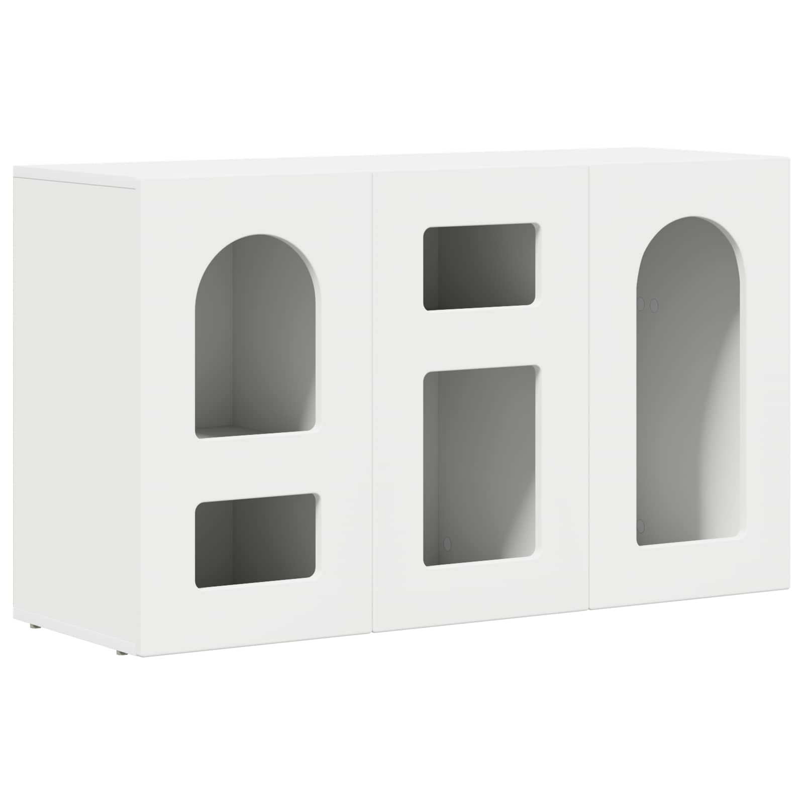 vidaXL Bufet Biały 100 x 35 x 59 cm Materiał drewnopochodny
