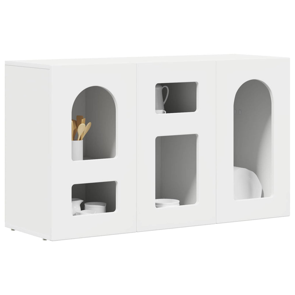 vidaXL Bufet Biały 100 x 35 x 59 cm Materiał drewnopochodny