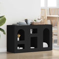 vidaXL Bufet Czarny 100 x 35 x 59 cm Materiał drewnopochodny
