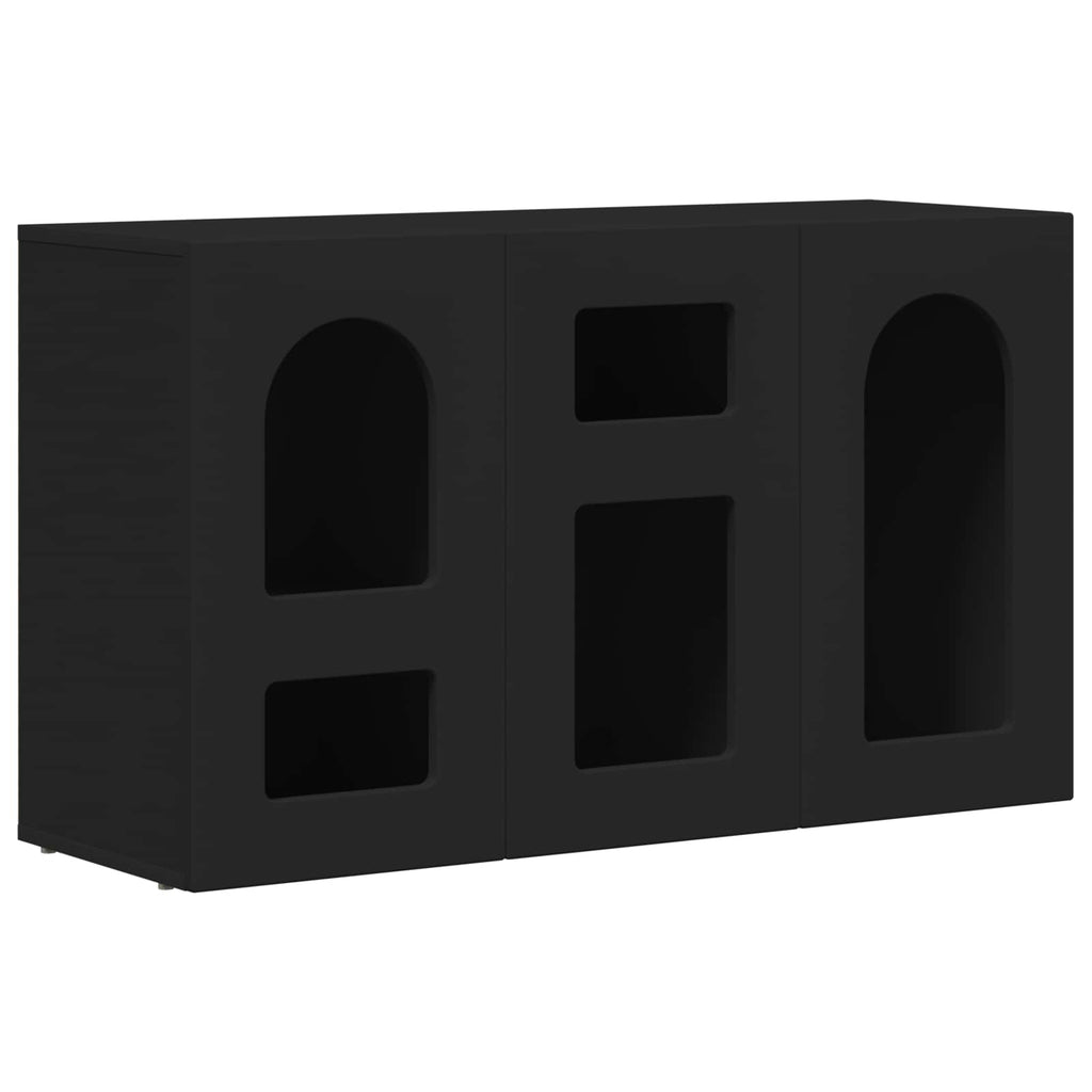 vidaXL Bufet ELST Czarny 100 x 35 x 59 cm Drewno inżynieryjne