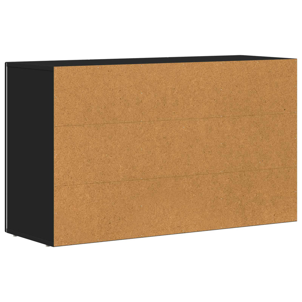 vidaXL Bufet Czarny 100 x 35 x 59 cm Materiał drewnopochodny