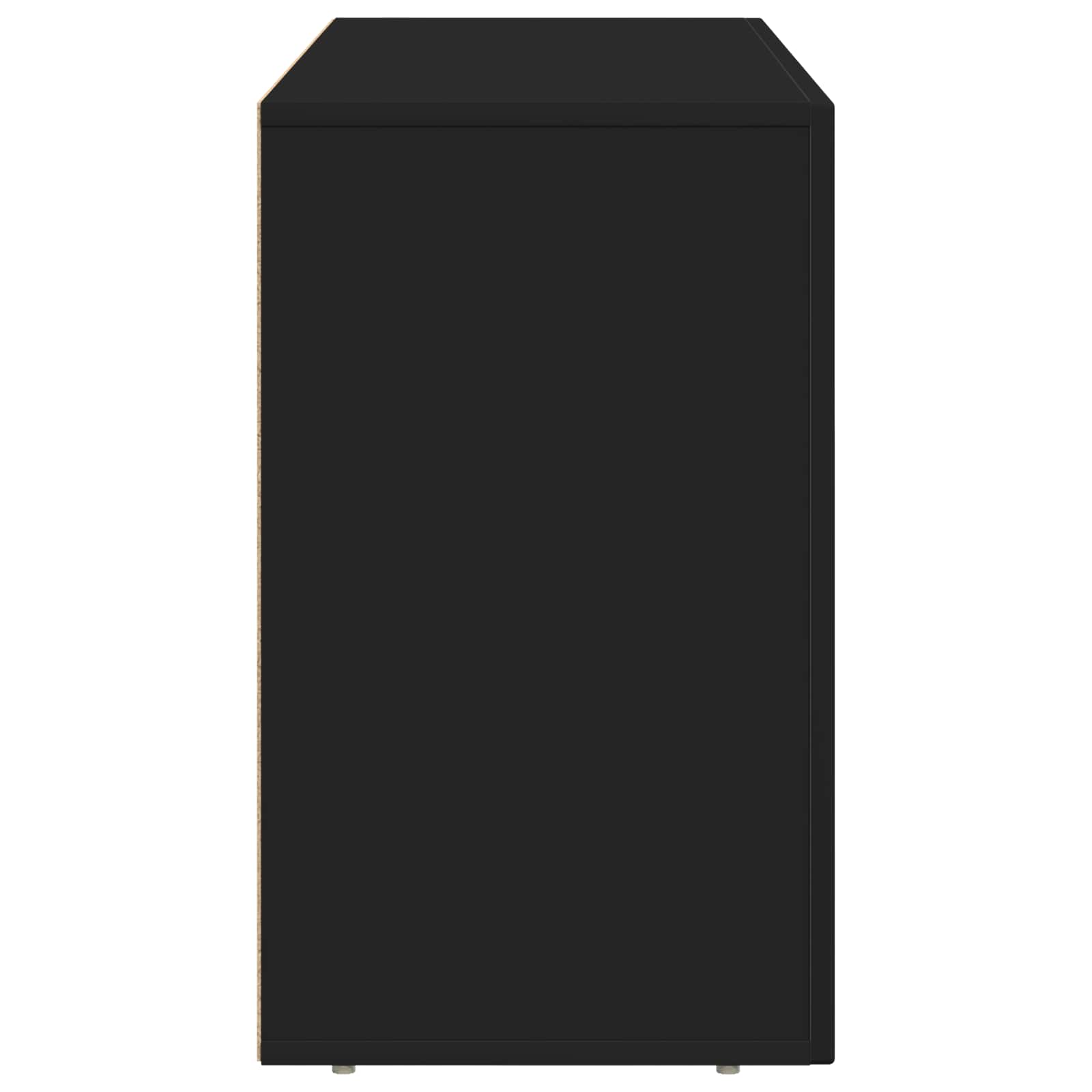 vidaXL Bufet Czarny 100 x 35 x 59 cm Materiał drewnopochodny