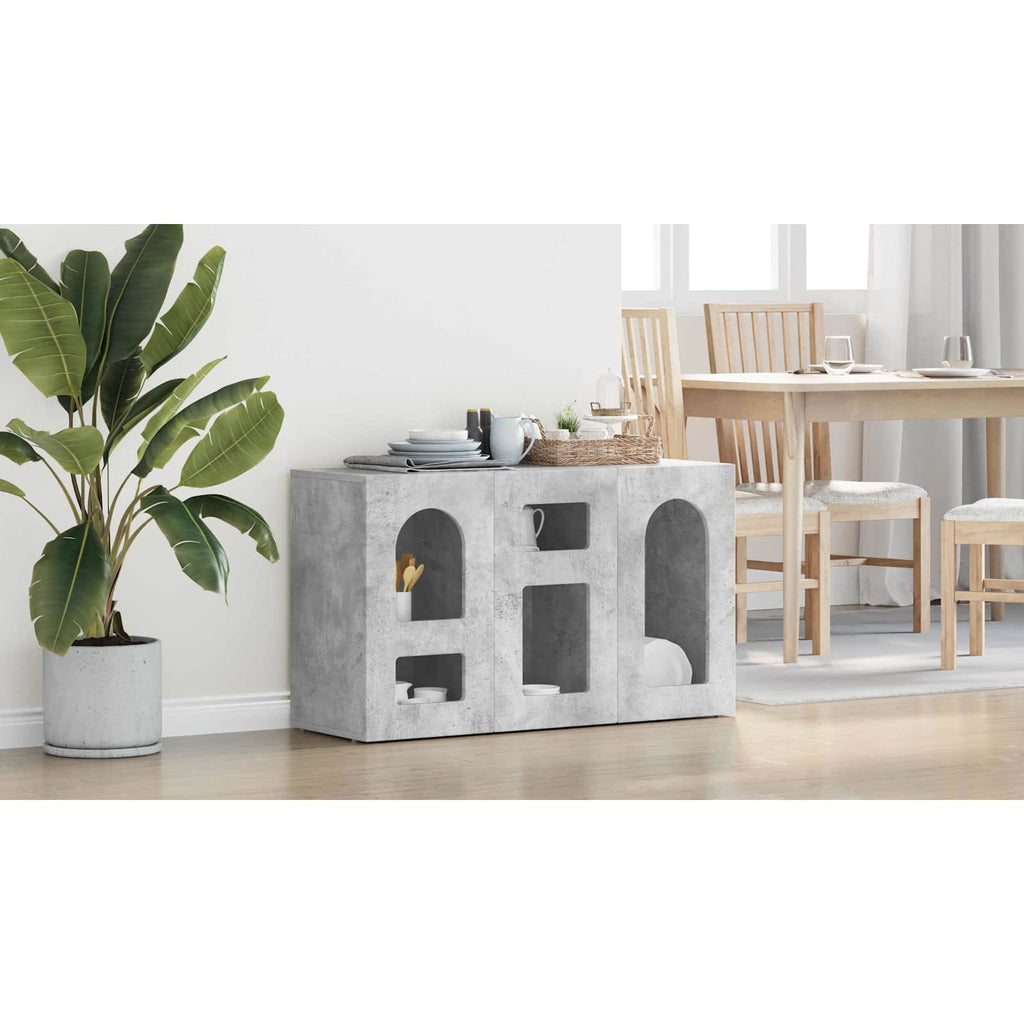 vidaXL Bufet ELST Betonowy szary 100 x 35 x 59 cm Drewno inżynieryjne