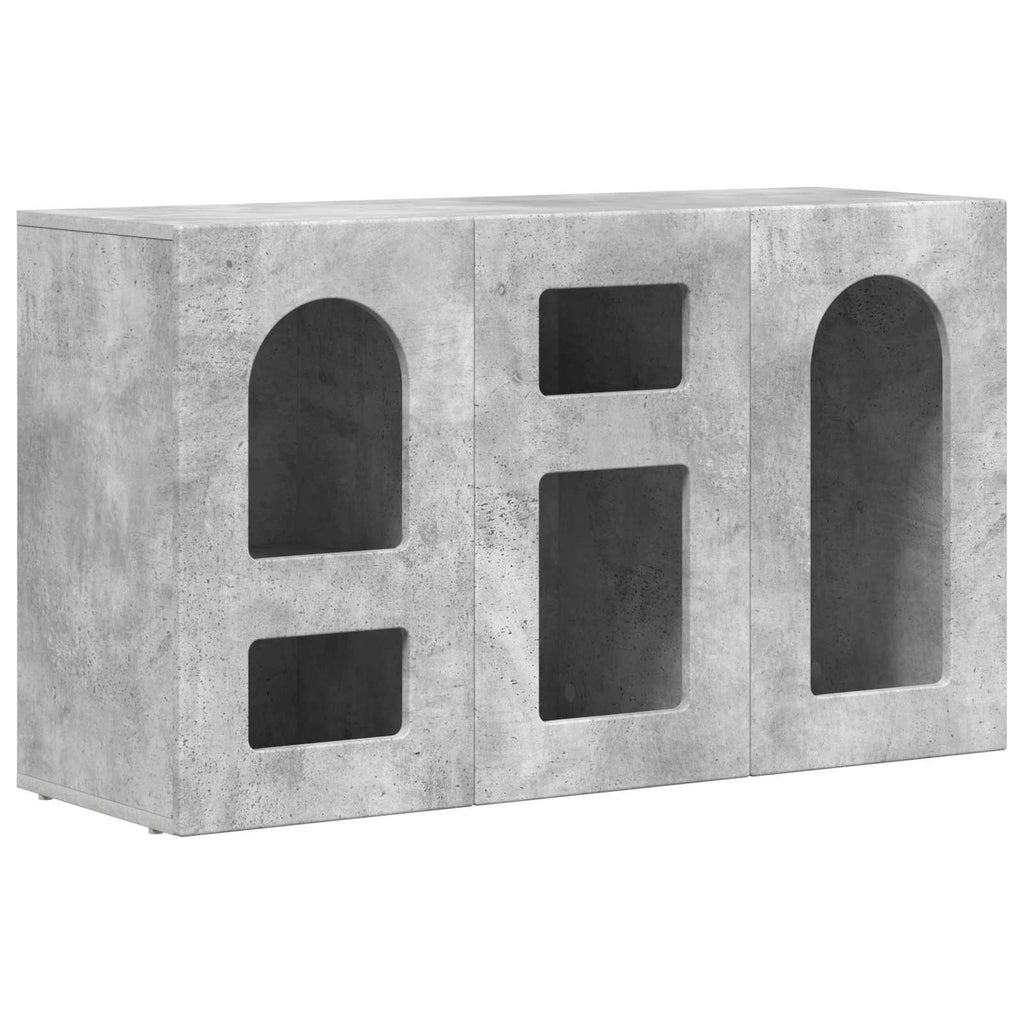 vidaXL Bufet Betonowy szary 100 x 35 x 59 cm Materiał drewnopochodny