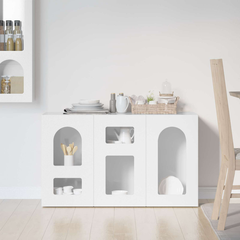 vidaXL Bufet Wysoki połysk biały 100 x 35 x 59 cm