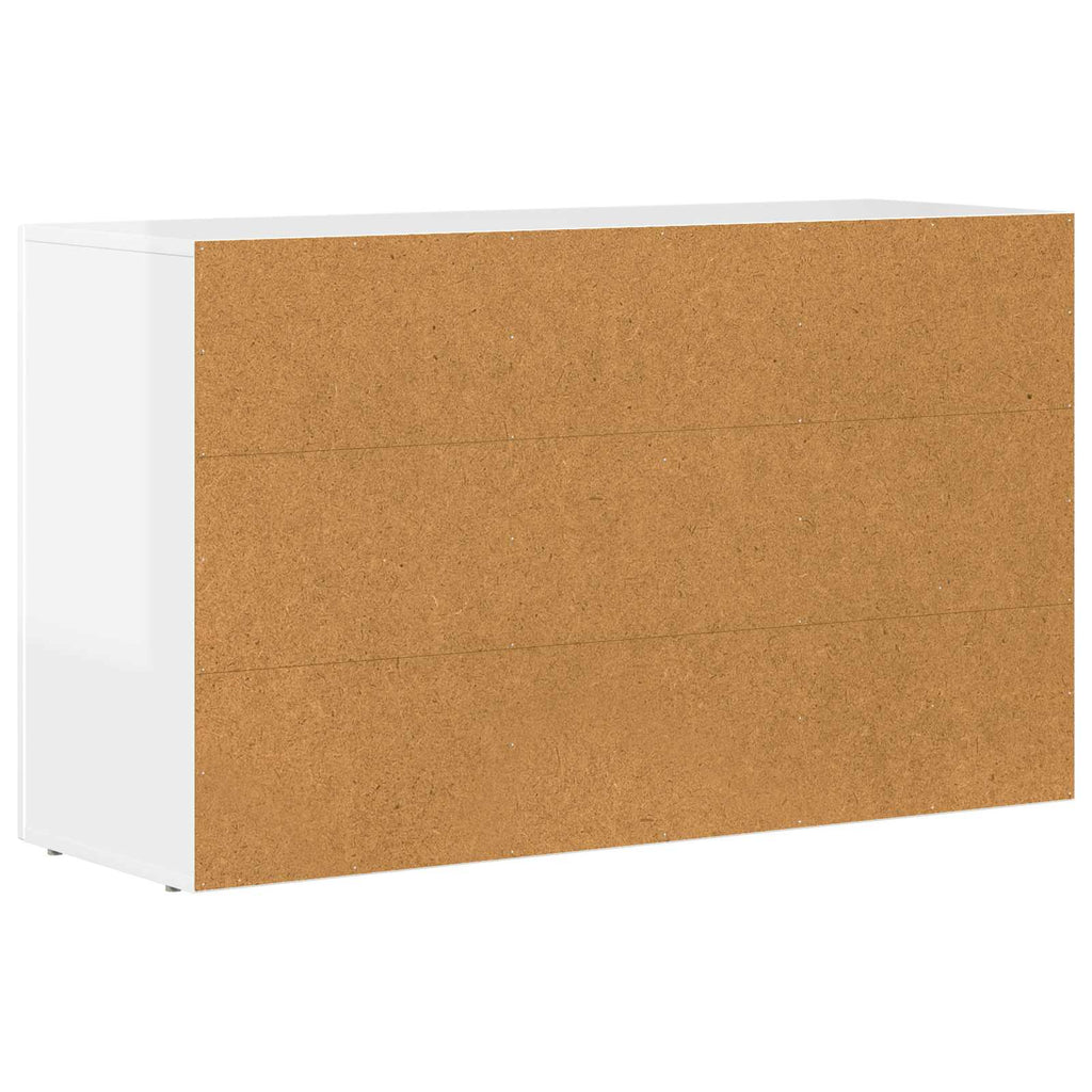 vidaXL Bufet Wysoki połysk biały 100 x 35 x 59 cm