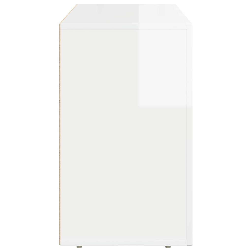 vidaXL Bufet Wysoki połysk biały 100 x 35 x 59 cm