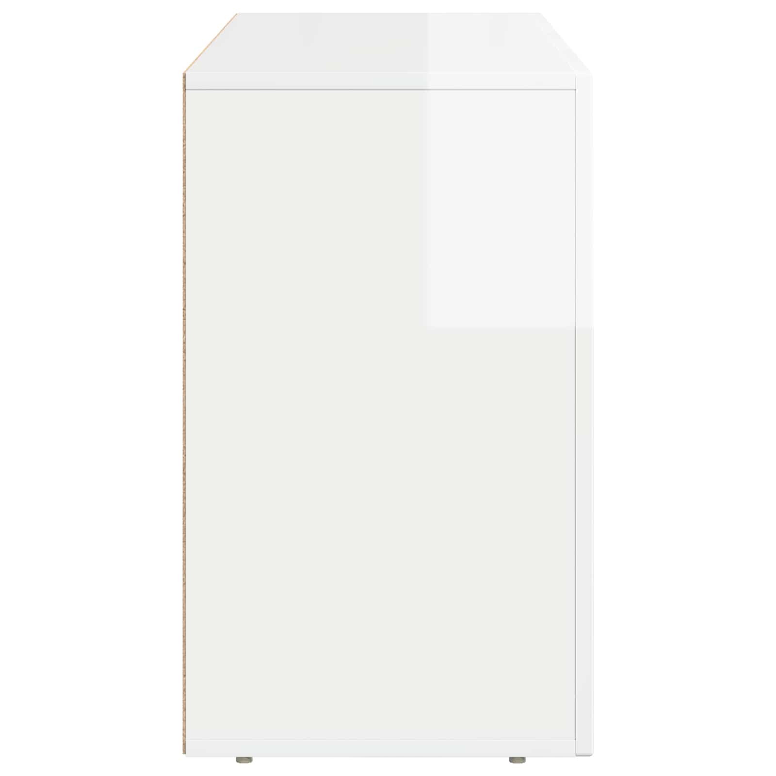 vidaXL Bufet Wysoki połysk biały 100 x 35 x 59 cm