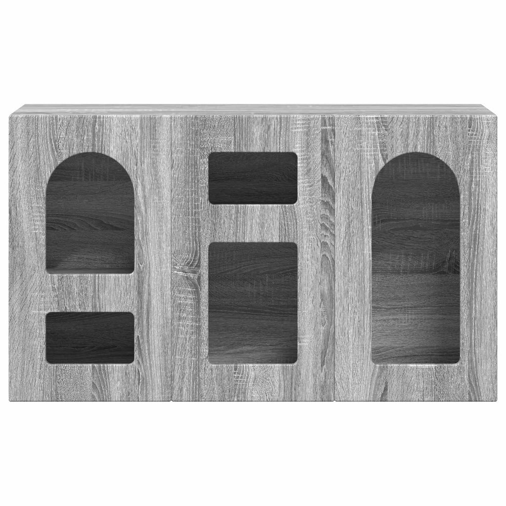 vidaXL Bufet Szary Sonoma 100 x 35 x 59 cm Materiał drewnopochodny