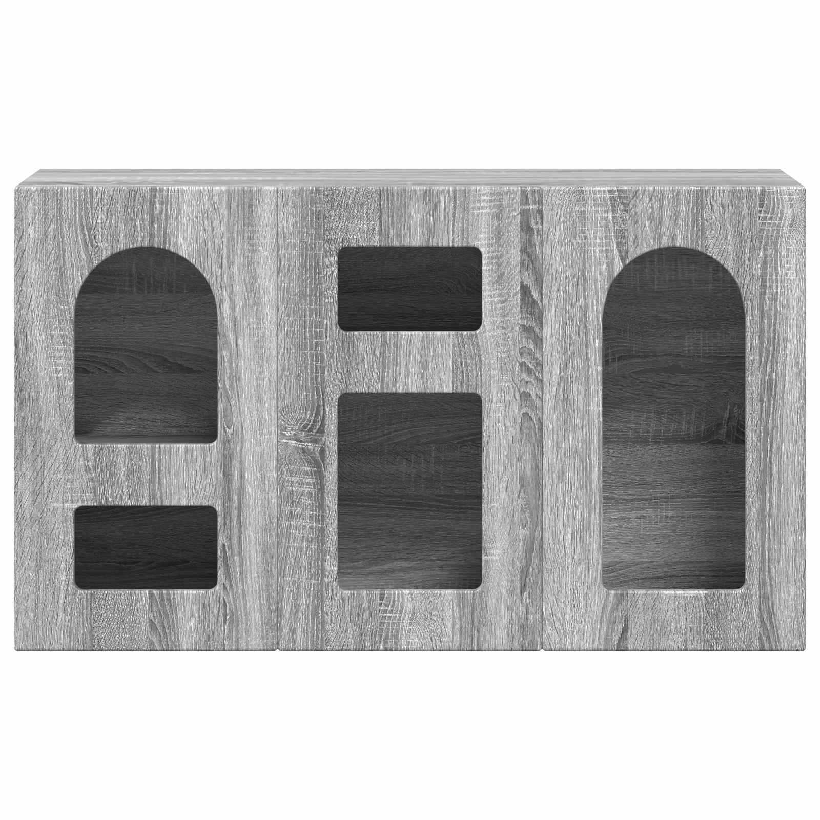 vidaXL Bufet Szary Sonoma 100 x 35 x 59 cm Materiał drewnopochodny