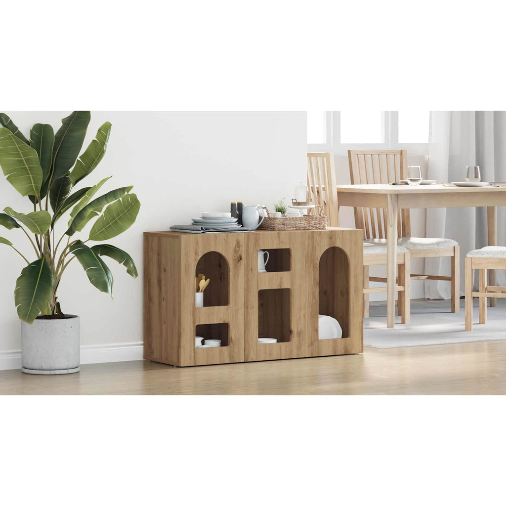 vidaXL Bufet ELST Dąb rzemieślniczy 100 x 35 x 59 cm