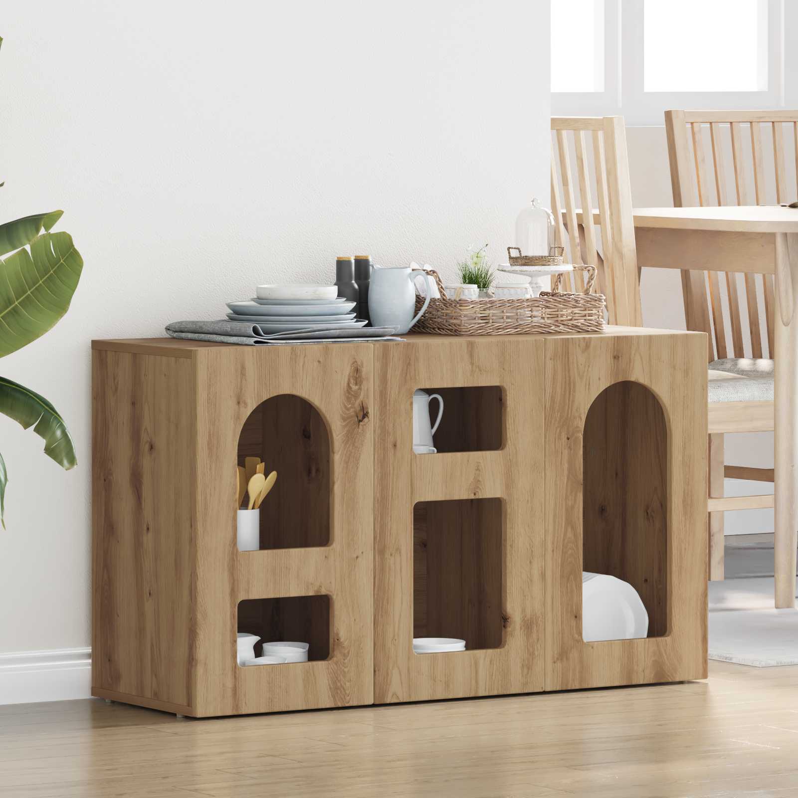 vidaXL Bufet Dąb rzemieślniczy 100 x 35 x 59 cm